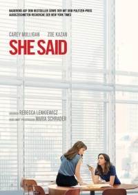 Filmplakat SHE SAID - Macht der Wahrheit