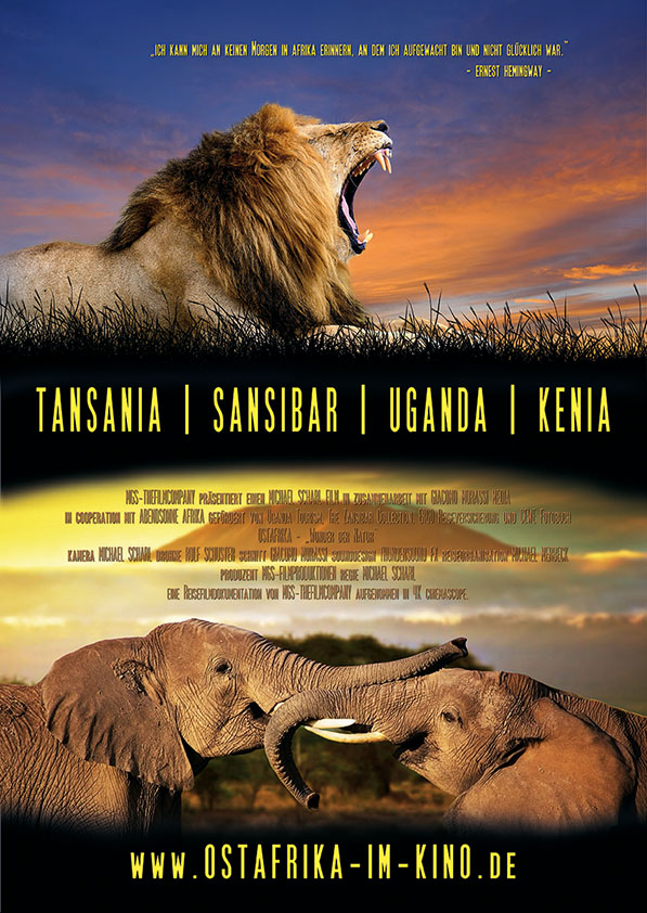 Filmplakat OSTAFRIKA im Kino: Tansania - Sansibar - Uganda - Kenia